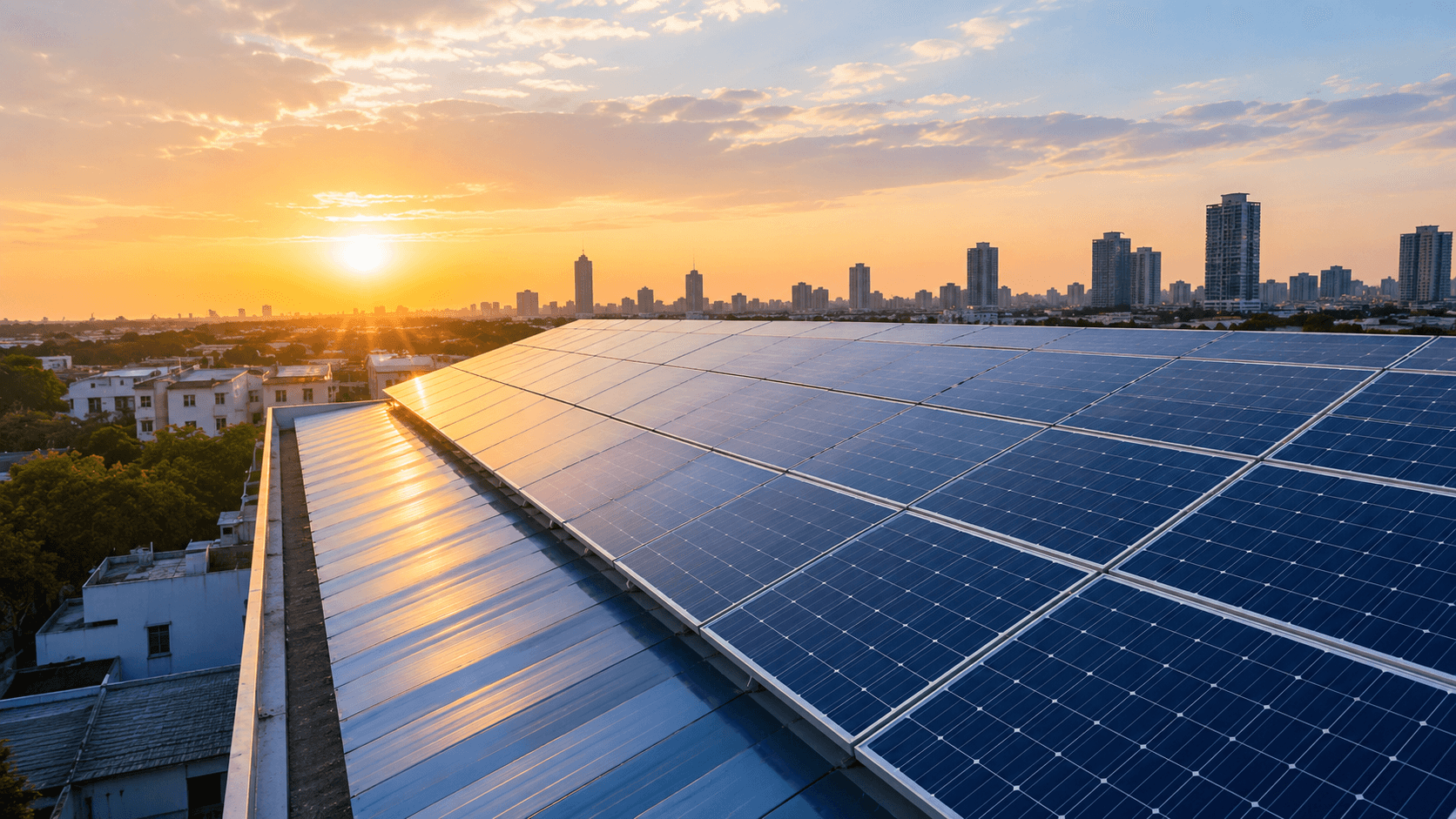 Rooftop solar installation